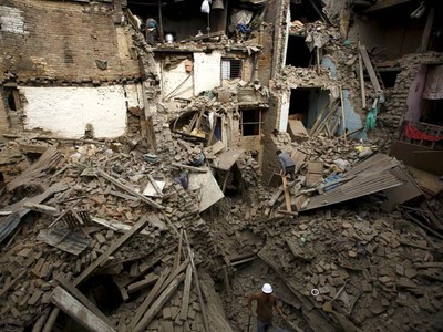 Gempa Nepal Rusak Ribuan Bangunan