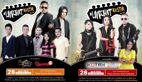 Kotak, Setia Band Hingga Gamma 1 Siap Tampil LIVECHATkustik Bulan Ini