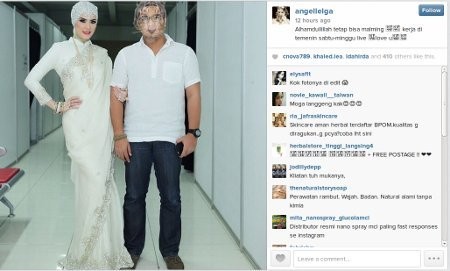 Foto Bersama Pria Bertopeng Macan, Inikah Kekasih Angel Lelga?