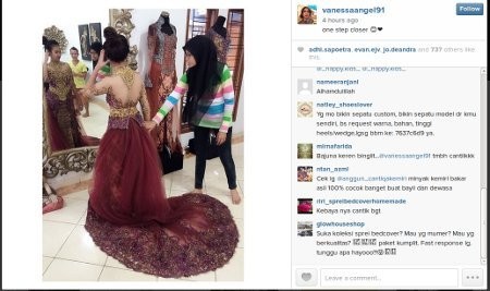 Fitting Kebaya, Vanessa Angel Siap Menikah dengan Cucu Soekarno?