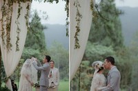 Suasana romantis sangat terasa di pernikahan Andien dan Ippe. (vegaprabumi/Instagram)