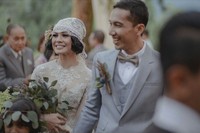 Senyuman tak henti-hentinya merekah dari wajah Andien dan Ippe. (vegaprabumi/Instagram)