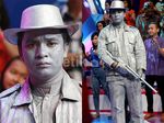 Syahnaz dan Billy Berubah Jadi Manusia Emas dan Perak