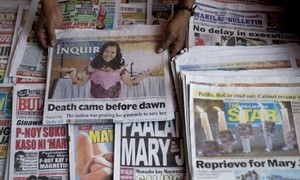 Sejumlah Headline Media Cetak Filipina Sebut Mary Jane Telah Dieksekusi