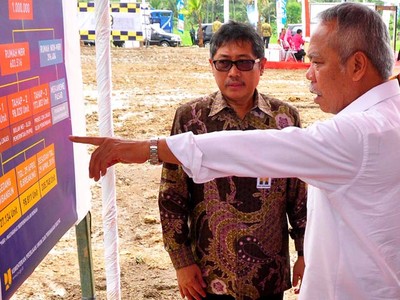 Menteri Basuki Tinjau Program Sejuta Rumah di Ungaran
