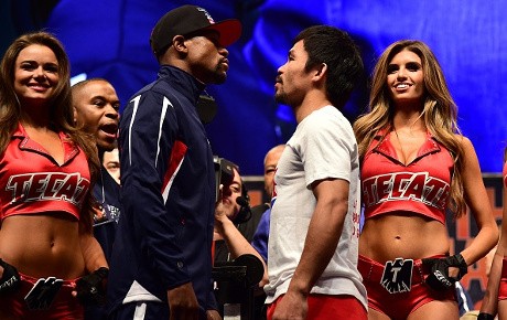 Rampungkan Timbang Badan, Mayweather-Pacquiao Siap Tarung