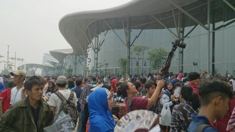 Riuh dan Ramai Indonesia Convention Exhibition Jelang Konser Super Junior Siang Ini