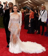 Ia hadir didampingi sang suami, Kanye West. Larry Busacca/Getty Images/detikFoto.