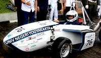 Pada 29-30 Mei 2015 tim akan berangkat ke 2015 International Student Green Car Competition di Korea Selatan untuk berpacu bersama HVO15. HVO15 (Hybrid Vehicle Odyssey) merupakan redesign dari HVO14 yang tahun lalu berhasil memborong predikat sebagai 1st winner acceleration dan 1st winner endurance dalam kompetisi tersebut. Pool/dok Garuda UNY Racing Team.