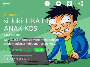 Lewat Si Juki Lika-Liku Anak Kos, Faza Meonk Pertama Dilirik Webtoon Indonesia