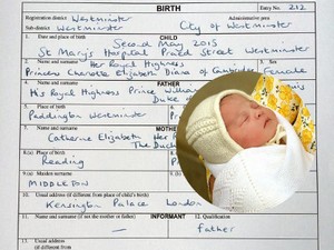 Hore! Putri Charlotte Sudah Punya Akta Lahir