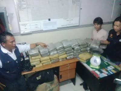 42 Ganja dalam Kotak Diamankan dari Atas KM Dobonsolo
