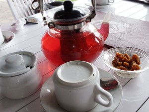 Minum Teh yang Asyik di Lereng Gunung Lawu