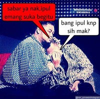 Pose kocak bersama Ivan Gunawan. (ist)