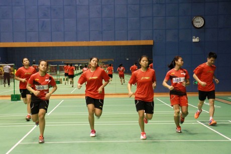 Tim Sudirman di Dongguan: Datang, Istirahat, Latihan Dua Kali Sehari