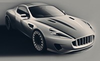 Khan menggunakan sasis milik Aston Martin DB9 dan mengubah tampilan ekterior hingga tampil lebih menawan dan lebih berotot. Pool/dok Kahn Design
