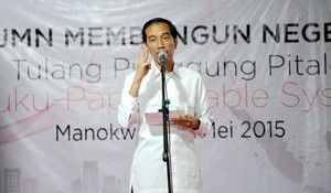21 Dentuman Meriam Sambut Kedatangan Jokowi di Papua Nugini