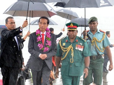 Jokowi Tiba di Papua Nugini
