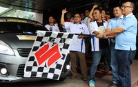 Sekitar 55 mobil Ertiga dari Jabodetabek dan Bandung memulai perjalanan mereka pada Sabtu 9 Mei 2015.