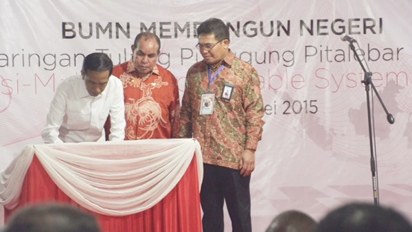 Presiden RI Resmikan Sulawesi Maluku Papua Cable System