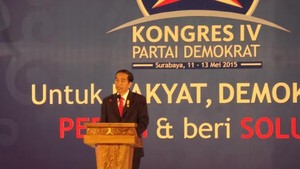 Buka Kongres PD, Jokowi: Mari Melangkah Bersama untuk Indonesia