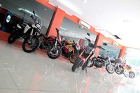 PT Marshall Auto Gallery yang baru saja membuka diler moge bekas di jalan Sultan Iskandar Muda No. 76B-C, Arteri Pondok Indah, Jakarta. Pool/Marshall Auto Gallery.