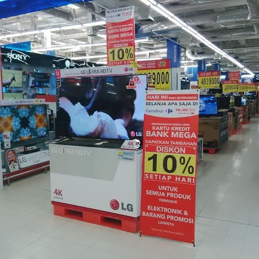 Mulai Besok, Belanja Daging Sampai TV LED di Carrefour Dapat Diskon 10%