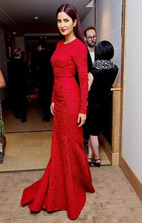 Penampilan Katrina Kaif di Festival Film Cannes 2015. Ben A. Pruchnie/Getty Images/detikFoto.