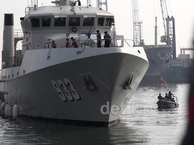 KRI Rigel 933 Buatan Prancis Tiba di Tanjung Priok