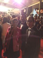 Chicco Jerikho Selfie Bareng Salma Hayek di Festival Film Cannes 2015