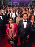 Chicco Jerikho Selfie Bareng Salma Hayek di Festival Film Cannes 2015