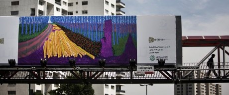 1500 Billboard Raksasa di Teheran Diganti Karya Seni