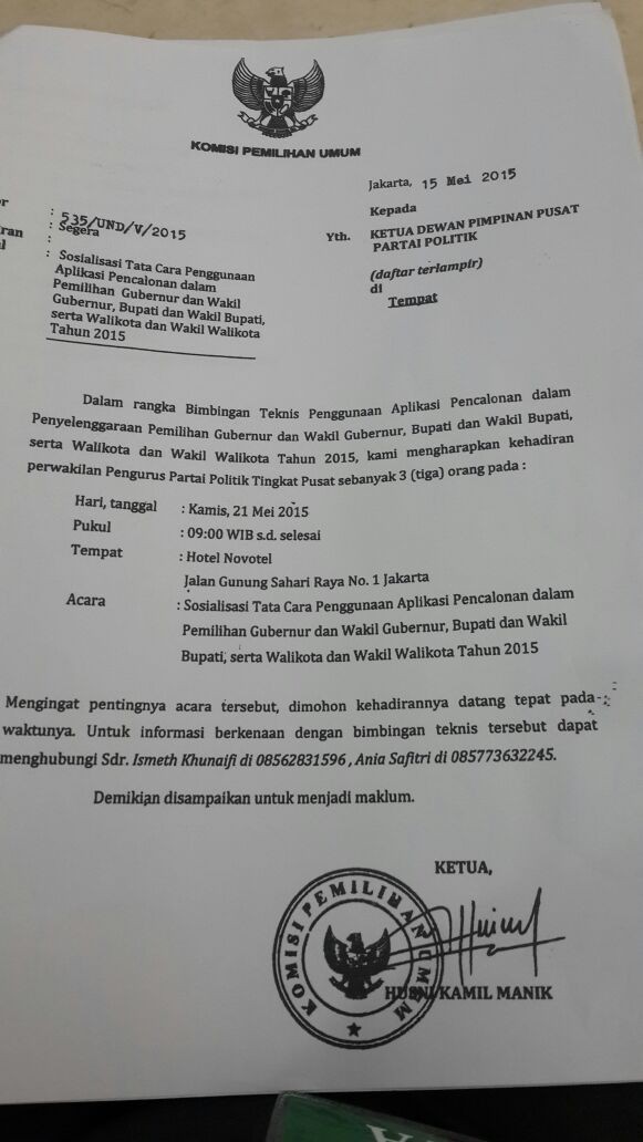 Kubu Agung Laksono Diundang KPU ke Sosialisasi Pilkada