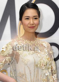 Laura berpose di red carpet Indonesian Movie Awards. (noel/detikhot)