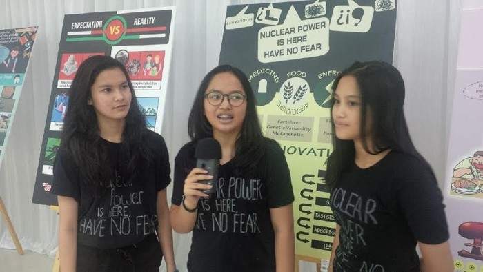 Saat Siswi SMA Presentasi Tentang Reaktor Nuklir di BATAN, Begini Aksinya
