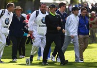 Niall Horan dan Rory McIlroy tiba di lokasi acara. Ian Walton/Getty Images/detikFoto.