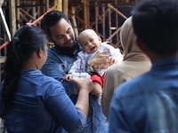 Teuku Adam Al Fatih, putra Shireen dan Teuku Wisnu super menggemaskan! Asep Syaifullah/detikFoto.