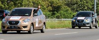 Rombongan Datsun Risers Expedition (DRE) tiba di Cirebon.