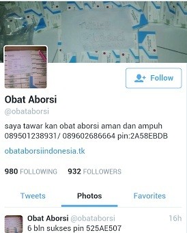 Miris! Obat Aborsi Dijual Online Disertai Testimoni Janin Hasil Aborsi
