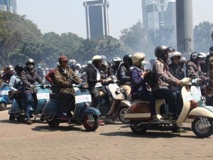 Ribuan Skuteris Meriahkan Jakarta Mods Mayday 2015