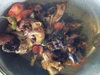 Dalam waktu 10 sampai 15 menit, saus dimasak dengan api kecil sampai airnya berkurang. Untuk mendapatkan saus robatayaki berwarna cokelat pekat, campuran ini tinggal disaring.