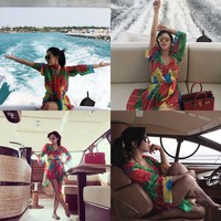 Syahrini memamerkan foto-foto dirinya berpose di Yacht. (Instagram/Syahrini)