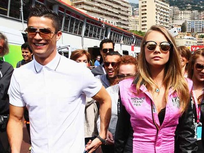 Cristiano Ronaldo dan Cara Delevingne Jadi Sorotan di Monako