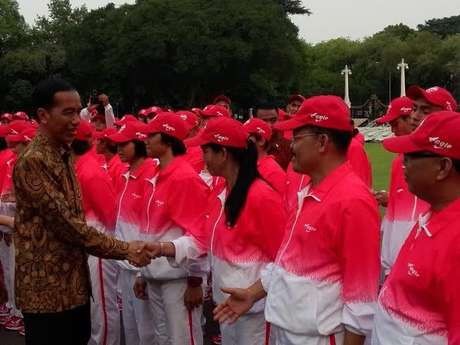 Pelepasan Kontingen Atlet SEA Games, Jokowi: Kalian yang Terbaik!