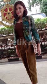 Vicky Shu Sambangi Mabes Polri