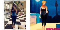 Begini Jika Putri-putri Dongeng Disney Tiru Gaya Seksi Kim Kardashian