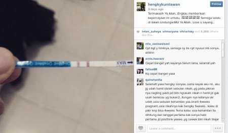 Selamat! Satu Bulan Menikah, Istri Hengky Kurniawan Hamil