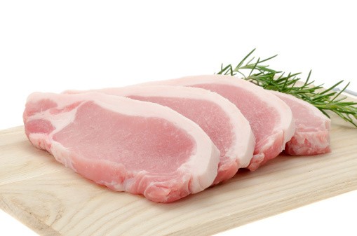 Mentah daging babi Sajian Daging