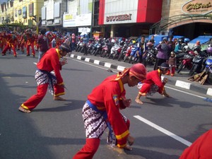 Ribuan Pesilat Unjuk Kebolehan di Malioboro Yogya