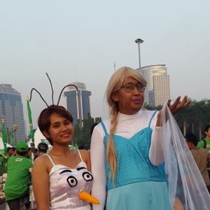 Kostum-kostum Unik ala Jakarta International 10K